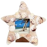 Cornice portafoto da appendere in stile : cornice con conchiglie unica che si adatta a qualsiasi tema di arredamento nautico, un regalo perfetto per gli amanti della spiaggia, i collezionisti e gli appassionati di , cornice portafoto marina