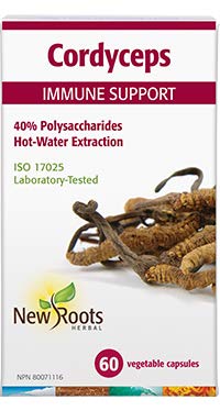 New Roots Cordyceps – Immune Support Medicinal Mushrooms. 60 vcaps