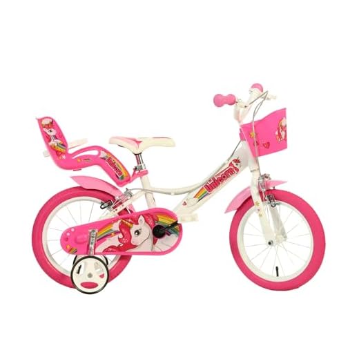 Dino Bikes 164R-UN bicicletta Ciudad 40,6 cm (16") Acero Rosa, Blanco Niñas - Bicicleta (Vertical, Ciudad, 40,6 cm (16"), Acero, Rosa, Blanco, 40,6 cm (16"))