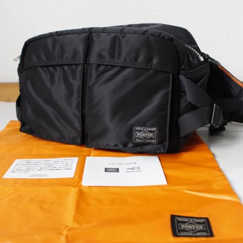 ポーター タンカー 2way ウエストバッグ ブラック ナイロン 大人気 PORTER◇タンカー/ウエストバッグ/ナイロン/BLK/無地