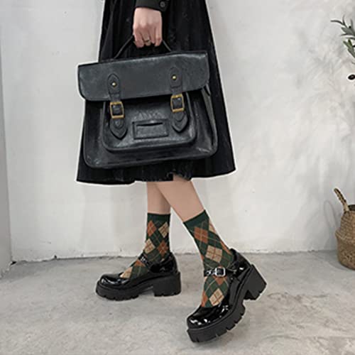 UOQAPRE Mary Jane Shoes for Women Gothic Shoes Womens Chunky Heel Oxford Dress Shoes School Uniform Pumps Shoes for Girl2