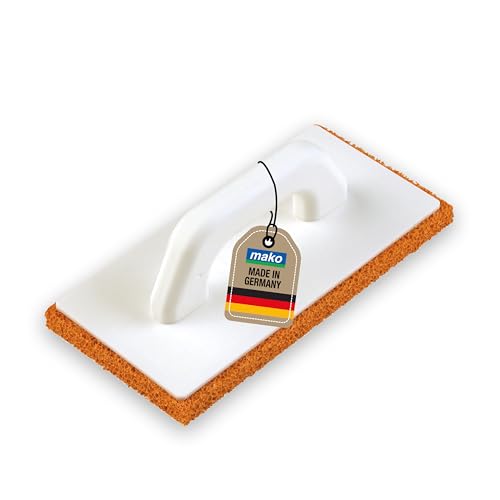 1x mako Reibebrett PREMIUM – Leichtes Reibebrett mit 18 mm Schwammgummibelag, ideal zum Glätten von Feinputz