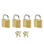 Master Lock – MASTER LOCK 120EURQNOP 4 VORHÄNGESCHLÖSSER 20MM VOLLMESSING 