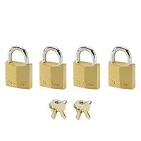 Master Lock – MASTER LOCK 120EURQNOP 4 VORHÄNGESCHLÖSSER 20MM VOLLMESSING 