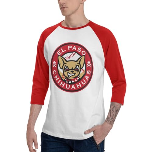 El Paso Chihuahuas Men'S Raglan Sleeves Baseball T-Shirts2