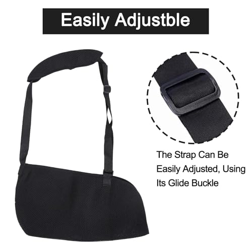 Leogony Arm Sling for Shoulder Injury and Broken Wrist, Lightweight Adjustable Sling for Arm Support and Elbow, Shoulder Sling Right & Left ArmAverage Size - Image 4