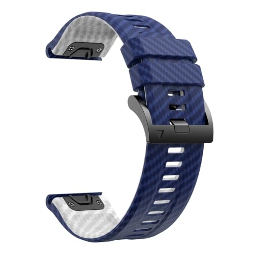 [�����ȓX] �ɓK����Garmin Fenix 8 Epix Pro Gen 2 47 mm 51 mm/Fenix 7 X 6 X 5 X Plus�x���gQuickFit 22/26 mm�Y�f�@�ێ����V���J�Q���x���g(Blue White,22mm)