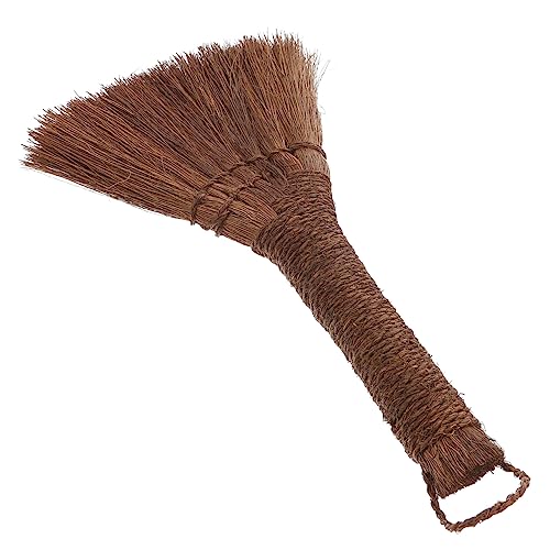 SEWOART 1pc Dust Broom Tool Cordless Sweeping Household Cleaning Brush Velvet Floor Spray Broom Home Kitchen Held Balais Carpet Broom Chinese Sofa Cleaning Brush Presser Brown Silk Coffee