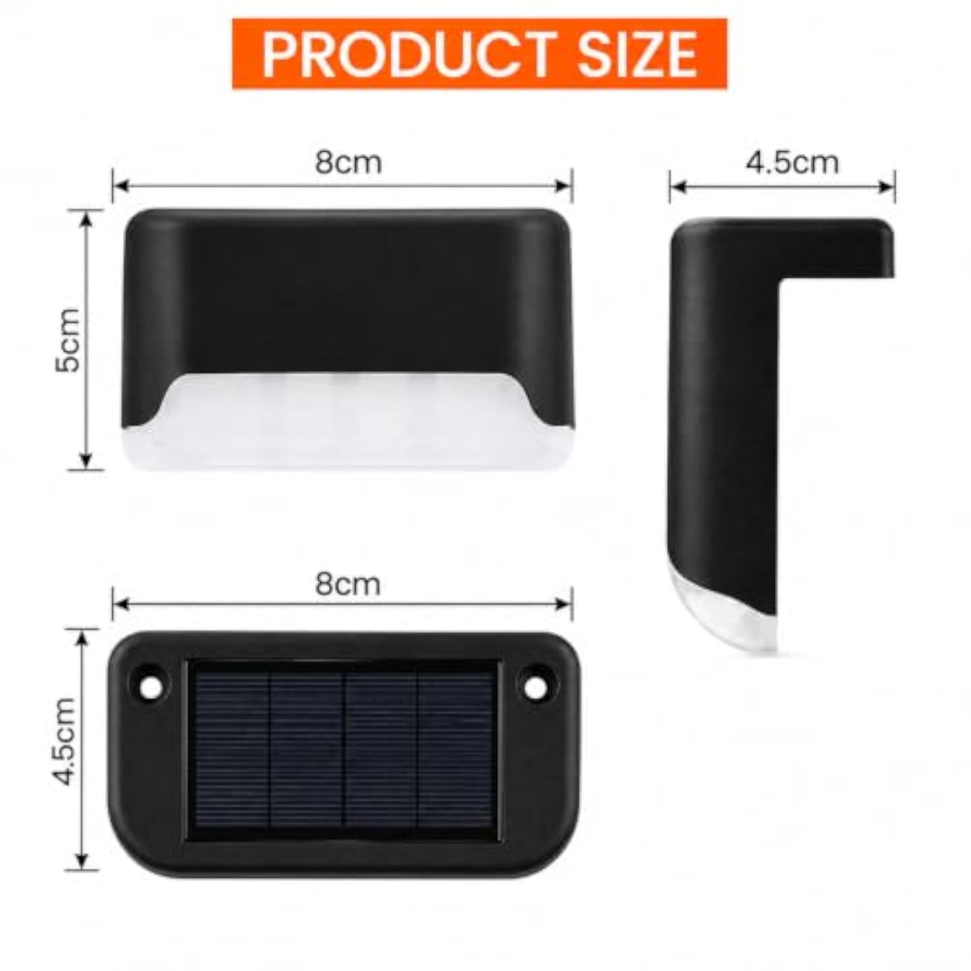 Set of 4 Solar Outdoor Lights for Home, Garden Decor