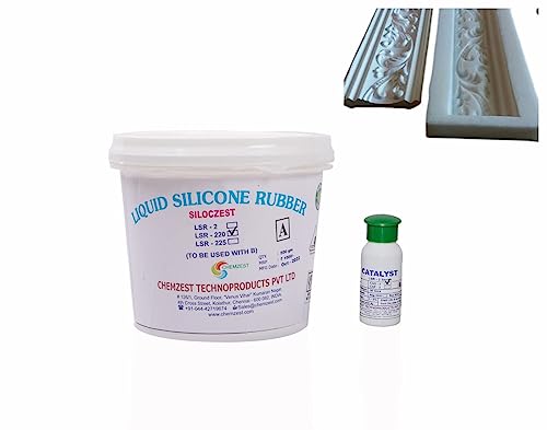 Image of LSR220 Liquid Silicone Rubber for Resin Art Craft, POP & Clay Mold Making Applications (LSR200 SLOW-500GM)