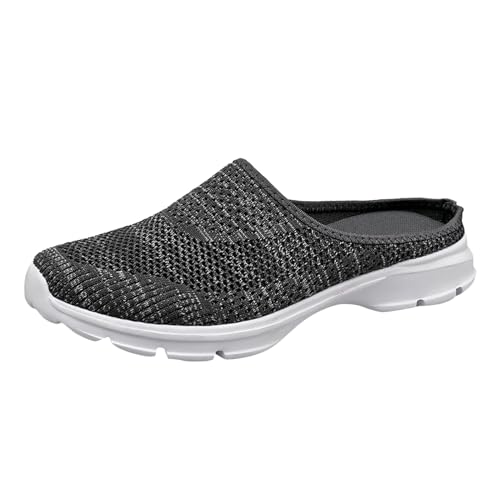 Genérico Basquette para mujer, calzado cómodo, ligero, moda, casual, comodidad, fitness, correr, caminar, gimnasio, correr, al aire libre, zapatillas, gris A, 46 EU