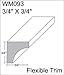 Flexible Moulding - Flexible Cove Moulding - WM093-3/4