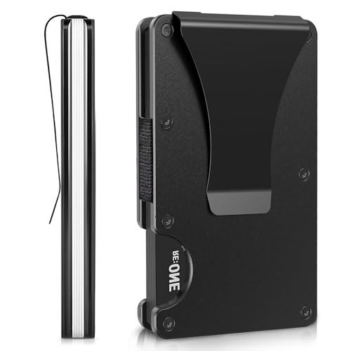 ZHUDOU Minimalist Wallet with Money Clip for Men