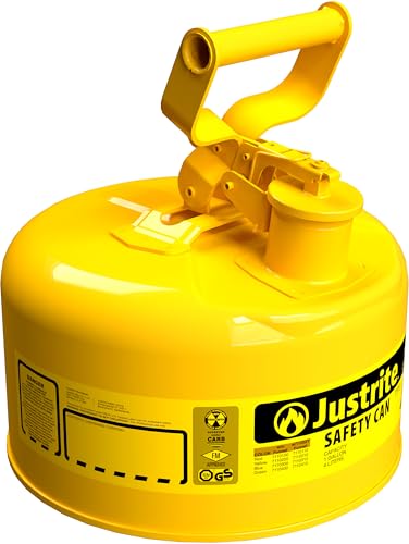 JustRite bidon de sécurité anti-explosion avec pare-flammes en acier