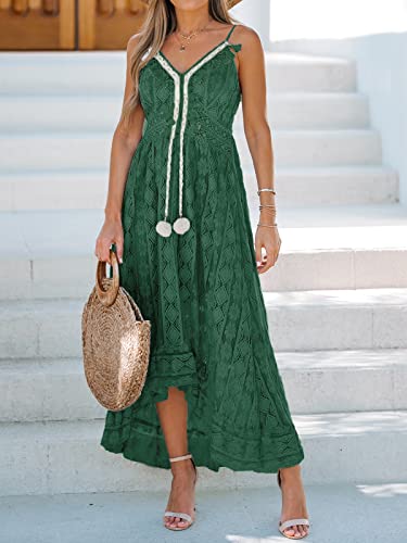 Image of CUPSHE Womens Lace Summer Maxi Dresses 2026 Beach Wear