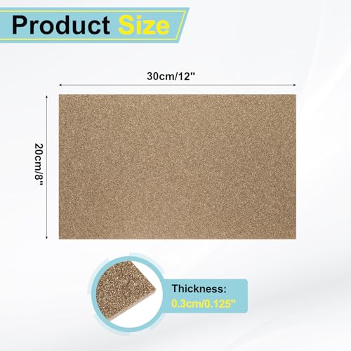 Image of MECCANIXITY 1 Pcs Brown Glitter Acrylic Sheets 1 /8 inch Thickness 12 inch x 8 inch Glossy PMMA Fluorescent Plastic Sheets Extruded Translucent Blanks for DIY Art Crafting Laser Cutting & Engraving