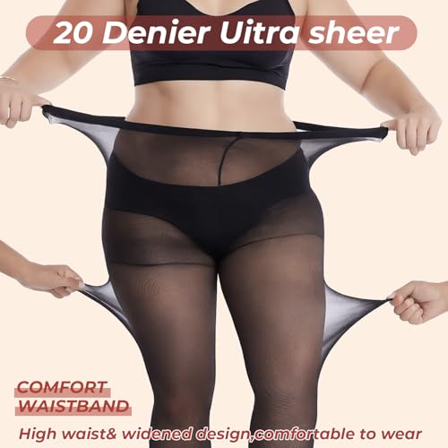 Buauty Plus Size Sheer Tights For Women thumb #4
