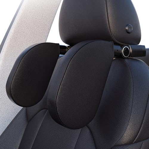 Moniss Travesseiro de encosto de cabeça para carro, espuma de memória, suporte para cabeça e pescoço