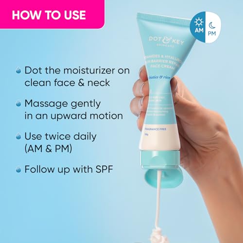 Dot & Key Ceramides Moisturizer with Hyaluronic for Intense Moisturizing and Skin Strengthening | With Probiotic & Rice Water I Barrier Repair... - Image 7