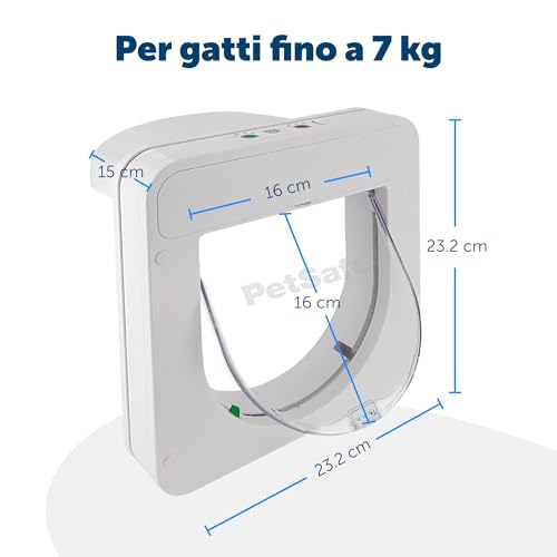 Petsafe Petporte Smart Flap - Gattaiola Con Microchip Per Gatti, Porticina Per Gatti Entrata Uscita, Chiave è Il Microchip Del Tuo Gatto - Bianco - 7