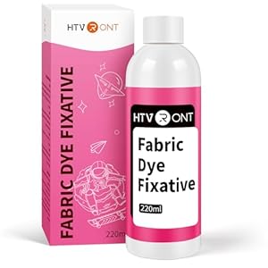 HTVRONT Fabric Dye Fixative, Liquid Color Fixative for Most Fabric, Reduces Bleeding Protect Fabric Colors with Fabric Fixative Treatment 220ml