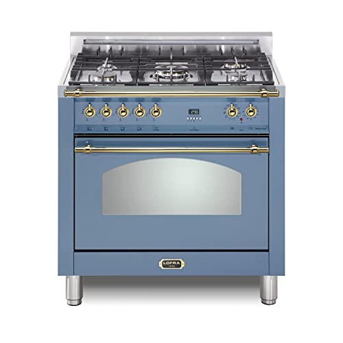 Lofra DolceVita Series 36 Inch Freestanding Dual Fuel Range Oven Stove
