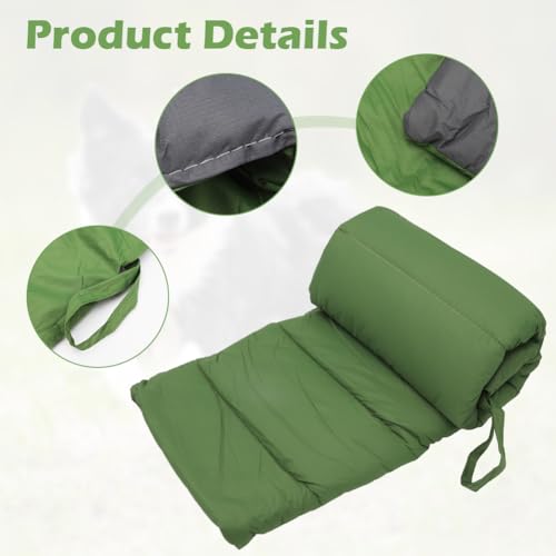 Gohytal Hundedecke Waschbares, 110 x 68cm Hundematte Komfort und Weiches Wasserdichtes Hundebett, Hundekissen für Reise Camping Outdoor Hundematte für Kleine, Mittelgroße Hunde