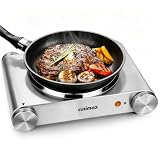 Hot Plate, CUSIMAX Electric Burner 1500W Single Burner for...
