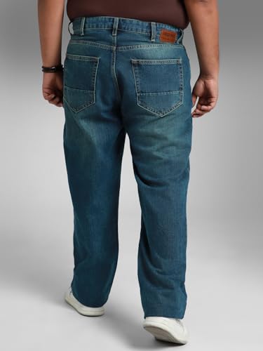 Image of HIGH STAR Men's Mid Rise Straight Plus Jeans