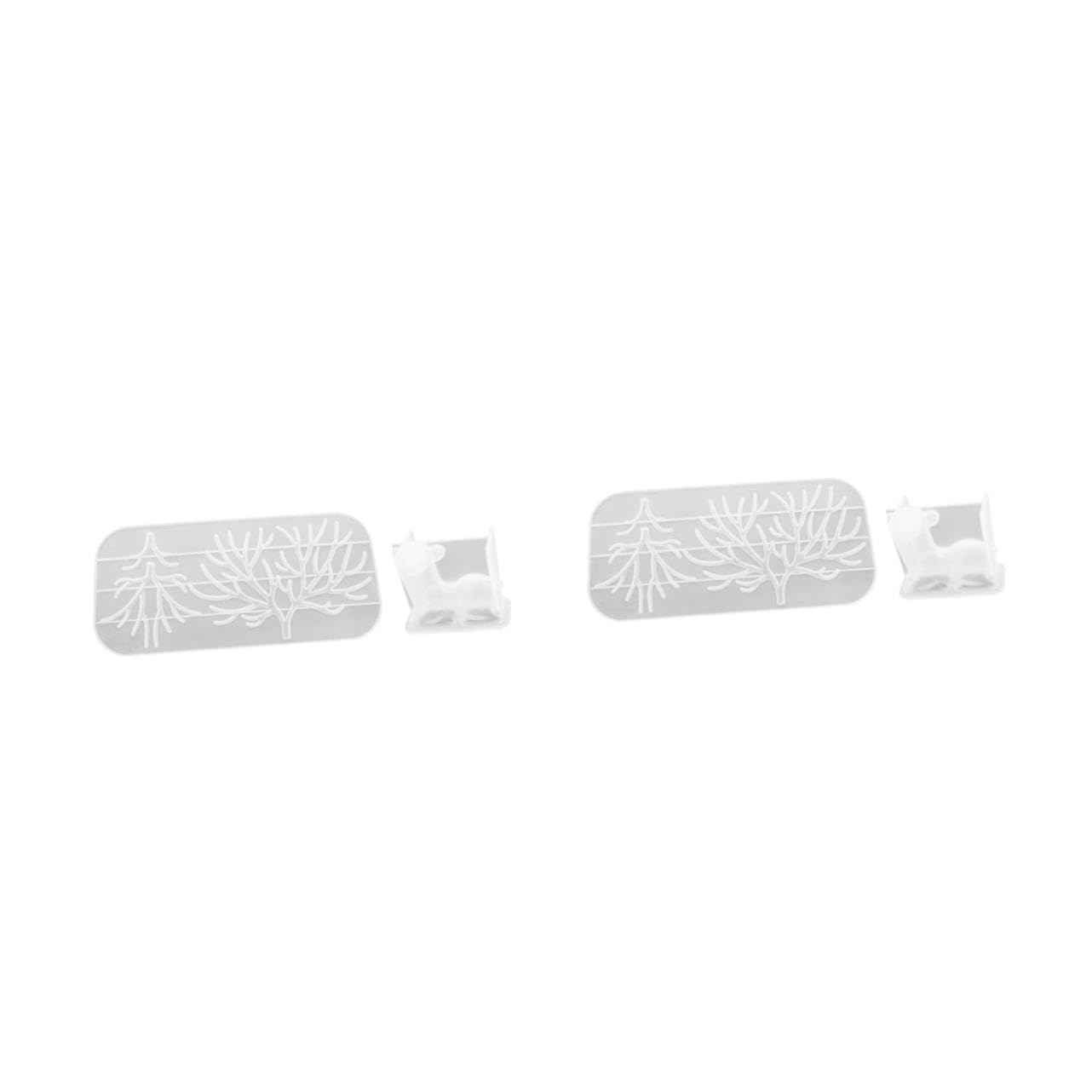 DOITOOL 2 Ensembles Moule Silicone pour Décorations Antler Époxy Outils DIY Pratiques pour Artisanat Décorations Personnalisées 2 Pièces * 2