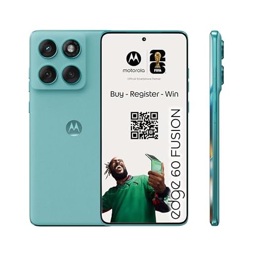 Motorola Edge 60 Fusion Smartphone (Robustes 6,67“-pOLED-Display Dank Corning Gorilla Glass 7i, widerstandsfähig, 50-MP-Kamera mit Moto-AI, 8/256 GB, 5100 mAh) Pantone Amazonite, inkl. Handyhalterung