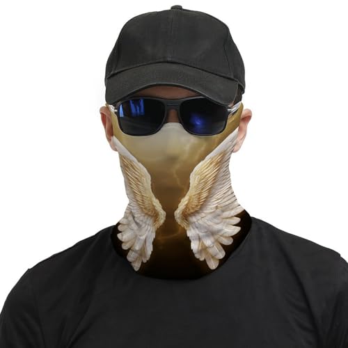 Neck Gaiter Angel Wing Face Mask for Travel Face Cover Scarf for Men Women Elastic Headbands Wind-proof Bandana for Skiing Fishing Hiking Cycling3