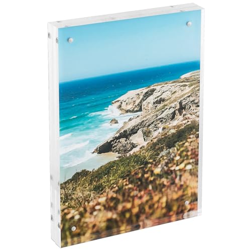 HMF 46973 Cornice magnetica in vetro acrilico | 15 x 21 cm | Trasparente