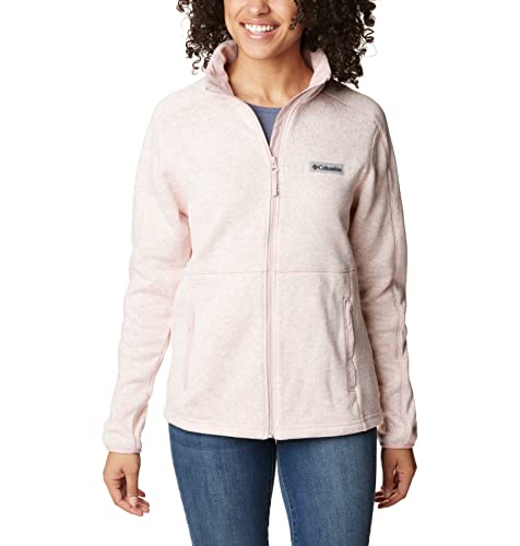 Columbia Women's Sweater Weather Full Zip, Dusty Pink Heather, Medium