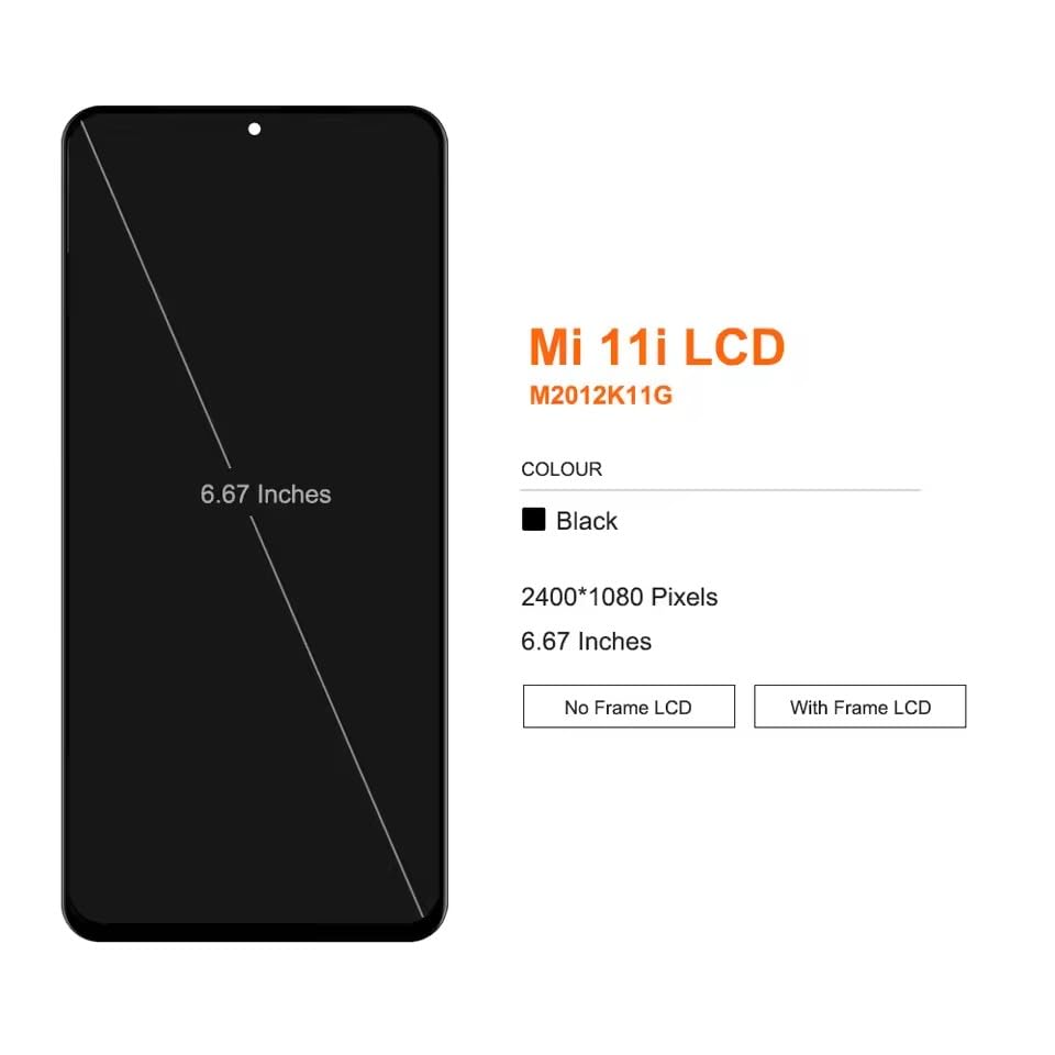 Xiaomi 11i M2012K11G AMOLED écran tactile sans bug vitre brisée Aurora