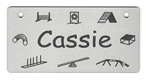C007 Agility Dog Sport Crate Tag with Custom Name