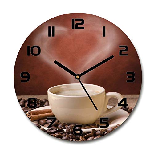 Impression verre sécurité Tulup horloge de salon design 30cm - 2