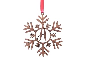 Elegant Monogram Christmas Tree Ornament for a Touch of Personalized Holiday Cheer