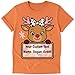 Custom Christmas T-Shirt with Cute Deer – Personalized Front Text & Back Text-Handmade Holiday Tee with Color & Size Options