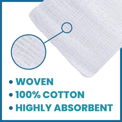 Oasis Gauze Sponges, 100% Cotton, Woven Non-Sterile Gauze, 1200 Pc (6 Packs of 200) (2"x2", 8-Ply) miniatura 3