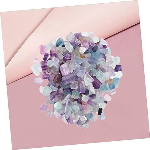 PRETYZOOM 1 Pack Natural Crystals Fish Tank Ornament Glass Crystal Gravels for Garden Home Store Decoration