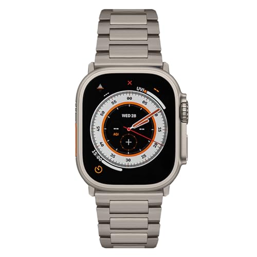 Bracelet en titane Apple Watch Ultra : élégance pure pour iWatch Series 9 8 7 SE