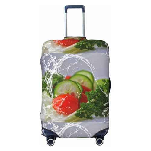 Suitcase Cover For Luggage Food Photography Print Elastic Washable Stretch Travel Luggage Covers Protector Cover