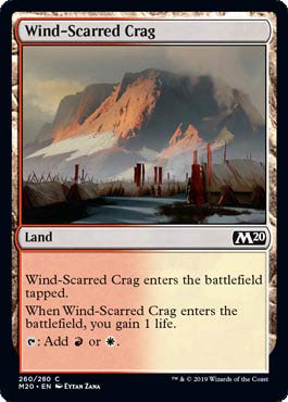 Magic: The Gathering - Wind-Scarred Crag - Foil - Core Set 2020