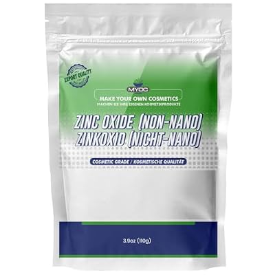 Zinc Oxide Powder - Cosmetic Grade - 60 g / 2.11 oz - Mineral Ingredient for Skincare, Soaps and DIY Cosmetic Formulations