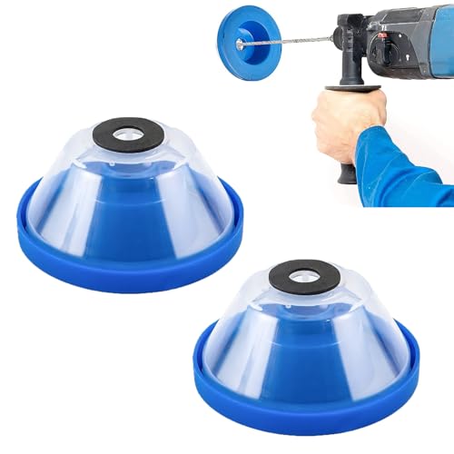 Bajiuxhfei 2 Pezzi Punta per Collettore di Polvere, Copertura Antipolvere per Trapano Elettrico, Antipolvere per Trapano Collettore Antipolvere, Collettore di Polveri per Trapano Elettrico