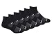 Saucony Men's Multi-Pack Mesh Ventilating Comfort Fit Performance Quarter Socks (6 & 12)