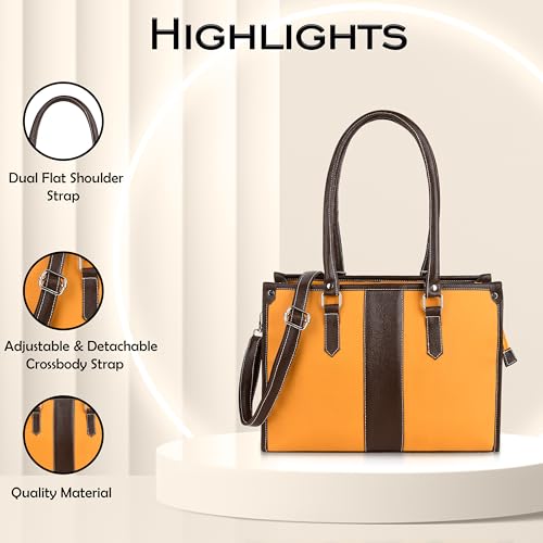 Image of ProArch Leather Core Strip Purse for Women Shoulder Bag for Women and Girls | Anti-Theft Pocket Slick Flap | Backpack Handbag