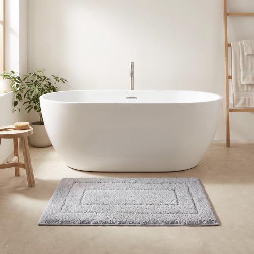 GRANNY SAYS Large Bath Mat, 24" x 36" Bathroom Mats Non-Slip, Super Soft Memory Foam Bath Mat Absorbent, Tapis de Salle de Bain, Large Bathroom Rugs for Bathroom Floor, Grey Shower Mats for Bathroom by GRANNY SAYS - Used condition - Image 2