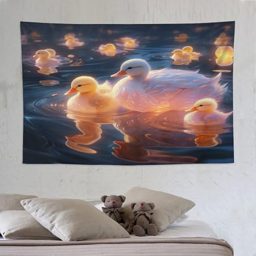 Tapisserie murale canard mignon PAZZK pour illuminer votre intérieur de douceur